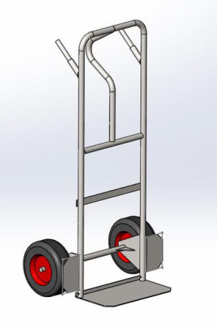 Проектирование тележки с откидной полкой. SolidWorks.