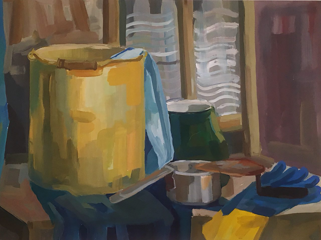 Живописная работа в академическом стиле. Теплые тона 2.