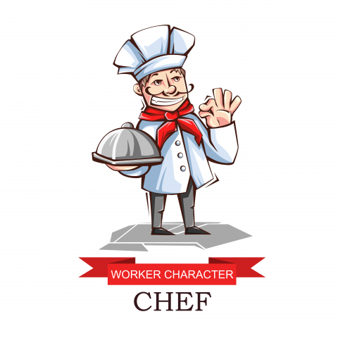 Векторная иллюстрация. Повар