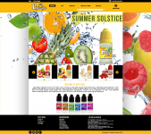 Дизайн интернет-магазин заправок для электронных сигарет