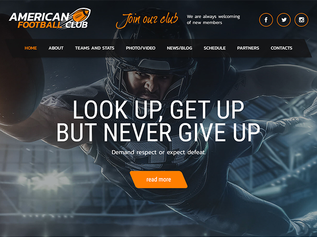 American Football | WEBSITE TEMPLATE