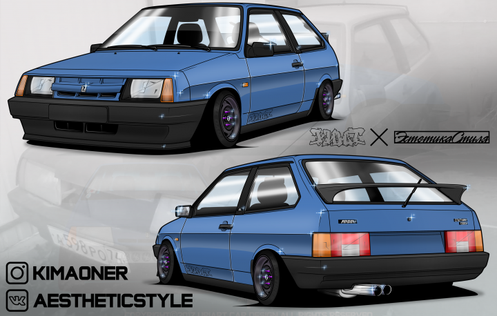 Ваз 2108 для кольцевых гонок.