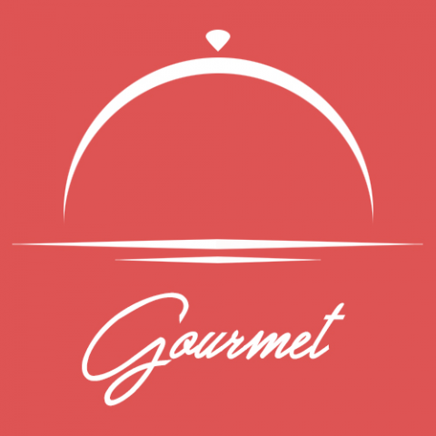 Логотип службы доставки еды "Gourmet"