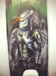 Оформление стены в стиле фильма  "Predator"