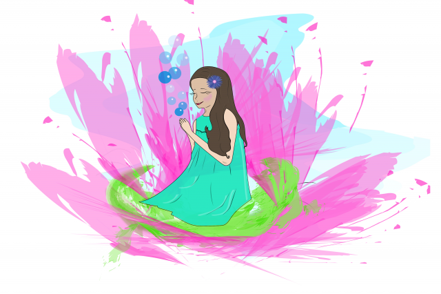 Иллюстрация Дюймовочка