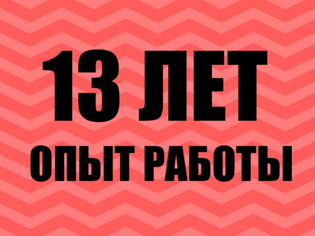 Опыт работы с 2004 года