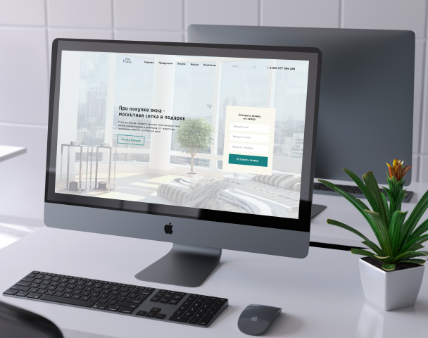 Landing Page для магазина " Мир окон"