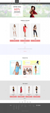 Сайт магазина одежды