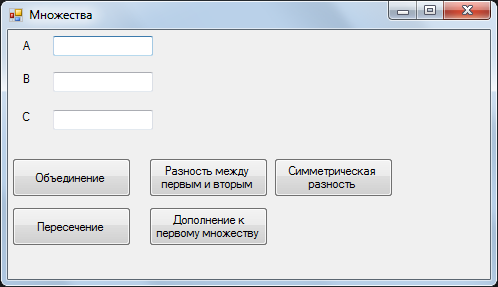 C# - Множества - Операции над множествами