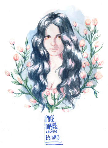 Девушка в цветах