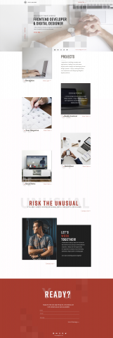 PSD to HTML  Landing Page