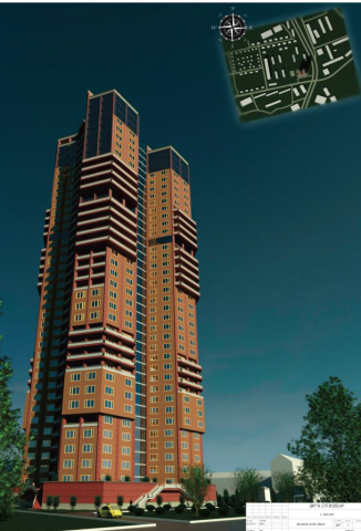 Проект высотного здания в г. Москва