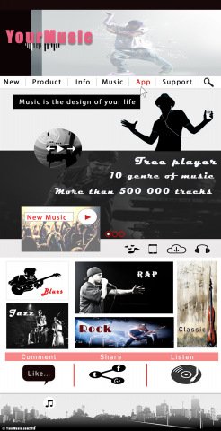 YourMusic - музыкальный ресурс