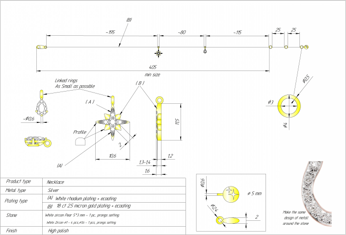 Jewellery чертеж