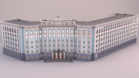 3D модель здания Управления ЗФ "Норильский никель"