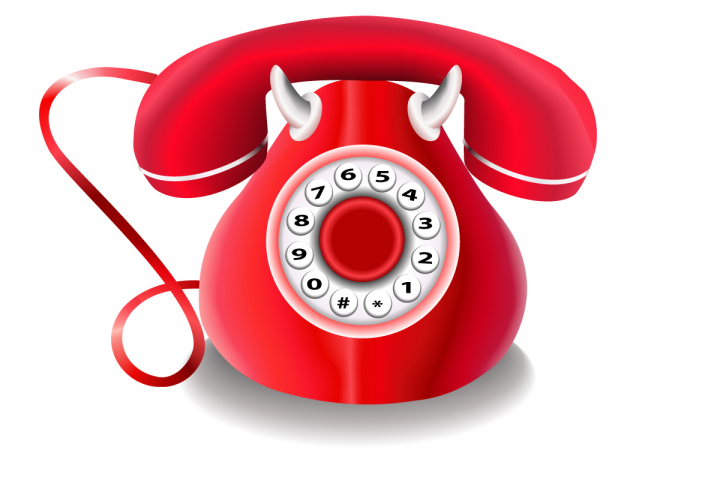 Illustration of "Evil Phone"