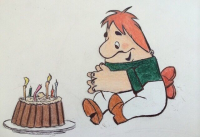 Веселая иллюстрация к мультфильму Карлсон