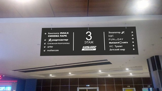 Навигациядля ТЦ Космос