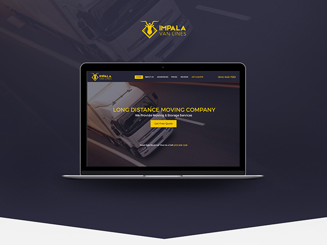 Landing page Moving and Storage services
