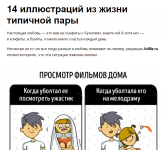 Сюжеты для иллюстраций из жизни типичной пары