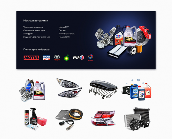 Баннеры и много коллажей на категории товаров forsto.ru