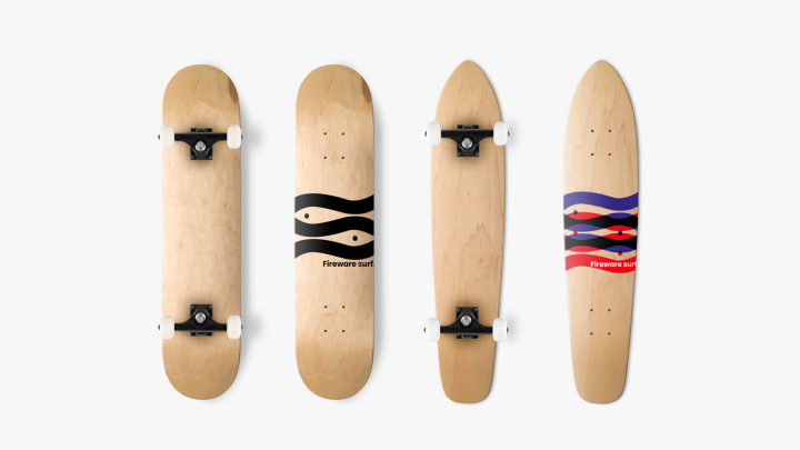 "Firewave surf." identity