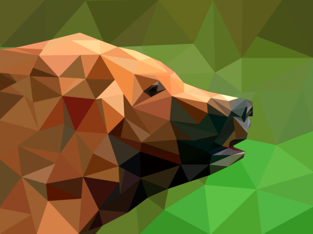 Иллюстрация по технике LOW POLY