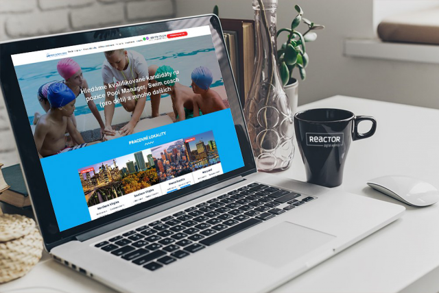 Сайт для чешских студентов программы Work and Travel