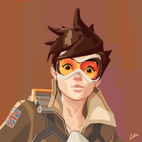 Фан-арт по игре Overwatch - Tracer