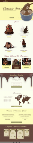 landing page для кондитерской фабрики