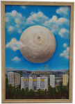 Деревянный шар в небе