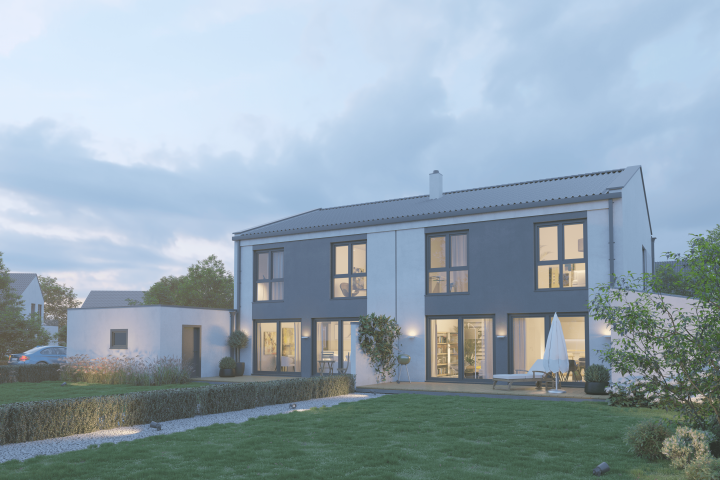 Визуализация вечернего вида готового проекта