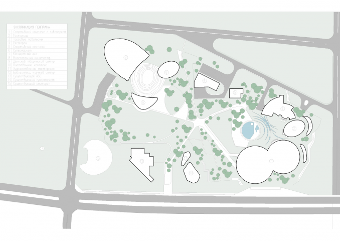 План городского развлекательного центра
