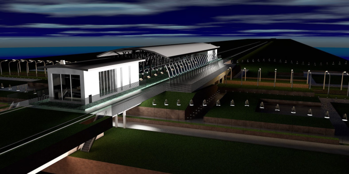 Дизайн проект открытой станции метро