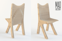 Параметрический стул из фанеры