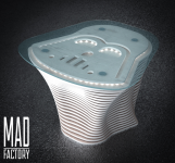 Журнальный столик "Darth Vader". Размеры деревянной основы-720х7