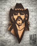 Параметрическое панно Lemmy Kilmister. Размеры: 800х600х100 мм.