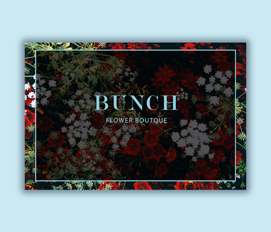 Баннер для цветочного бутика BUNCH