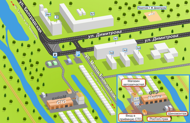 Схема проезда (Автомагия)