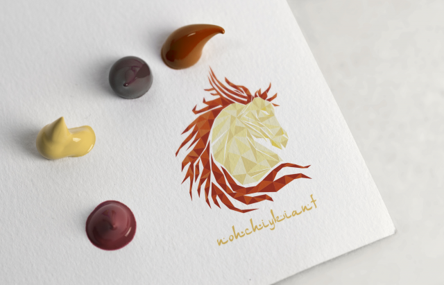 Экспресс-логотип в полигональном стиле