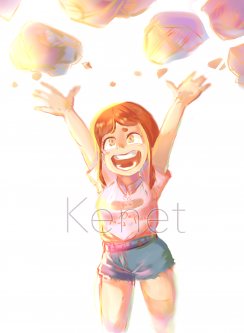 Ochaco Uraraka из аниме "Boku no Hero"