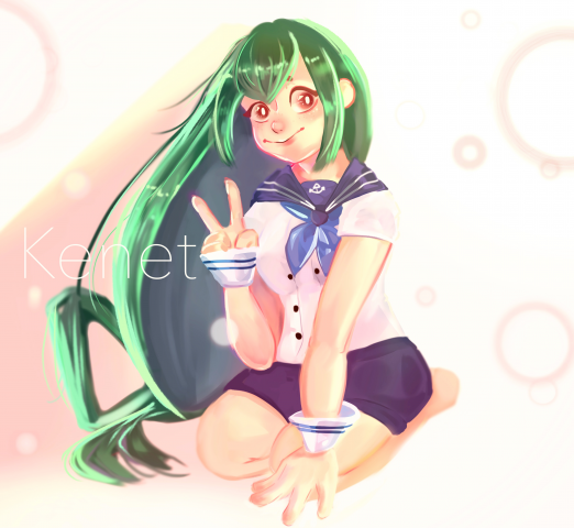 Asui Tsuyu. Boku no Hero