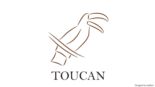 Line art style logo.