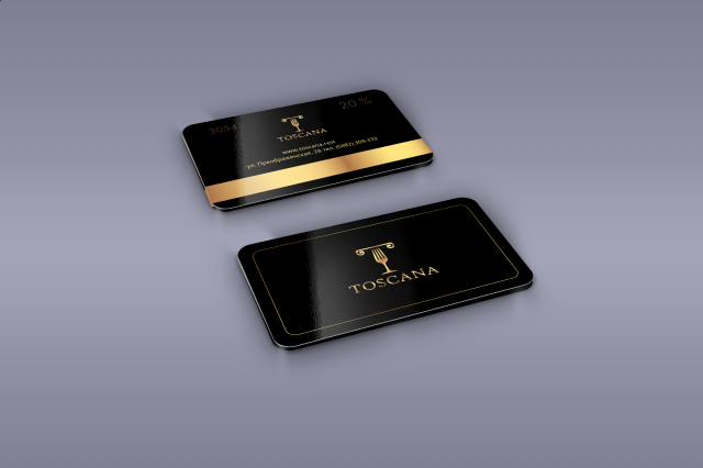 Разработка скидочных карт для итальянского ресторана "Toscana"