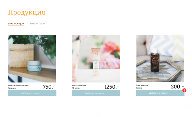 Презентация сайта и продукции