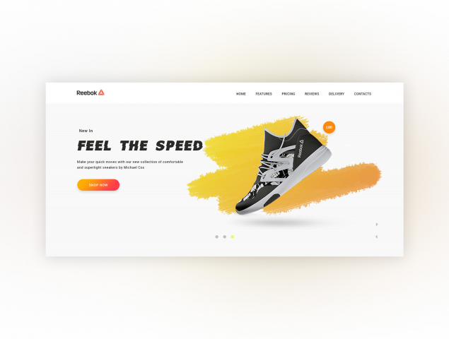 Лэндинг для компании Nike