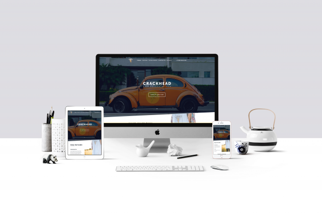 Landing page для бренда одежды Crackhead
