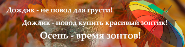 Баннер для раздела интернет-магазина
