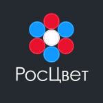 Логотип для РосЦвет (Темная Версия)
