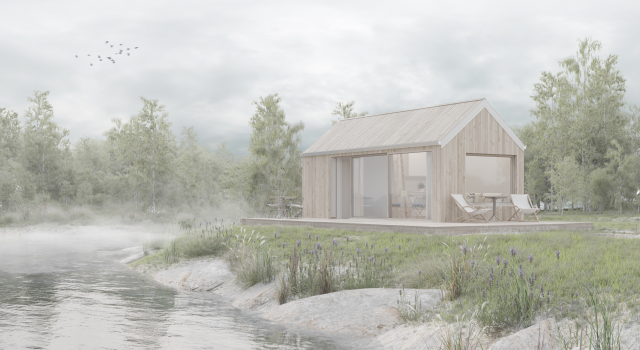 Modular house in Sweden